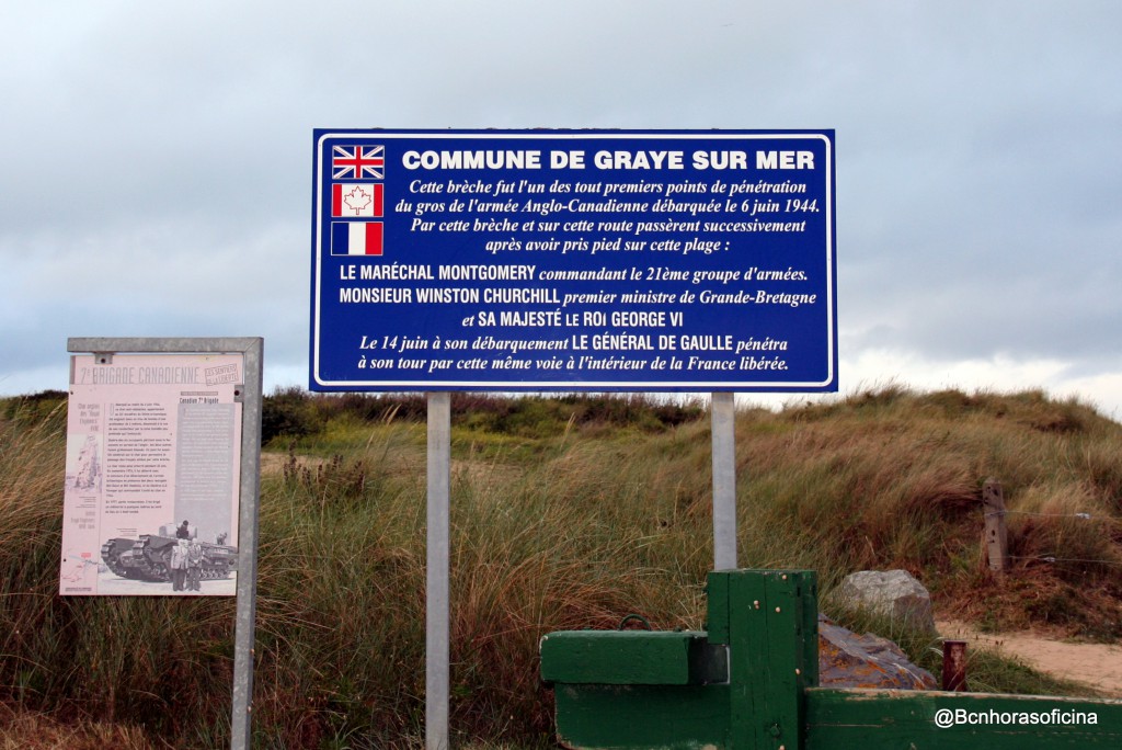 Playa de Normandia donde desembarcaron las primeras autoridades tras el Dia D