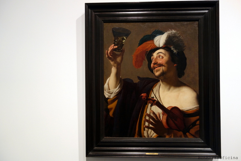 Vista, tacto, gusto, oído... Falta el olfato ¿Los identificas en "El violinista alegre con un vaso de vino" de Gerrit van Honthorst?