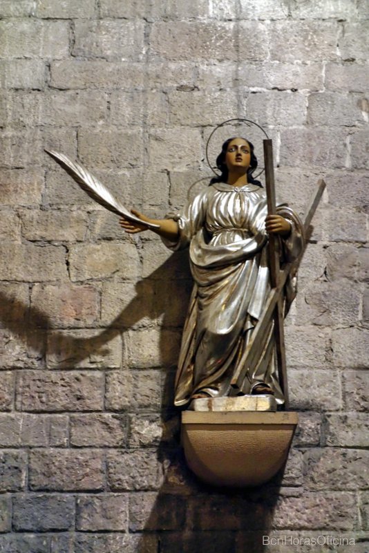 Imagen de Santa Eulália en la Basílica de Santa Maria del Mar