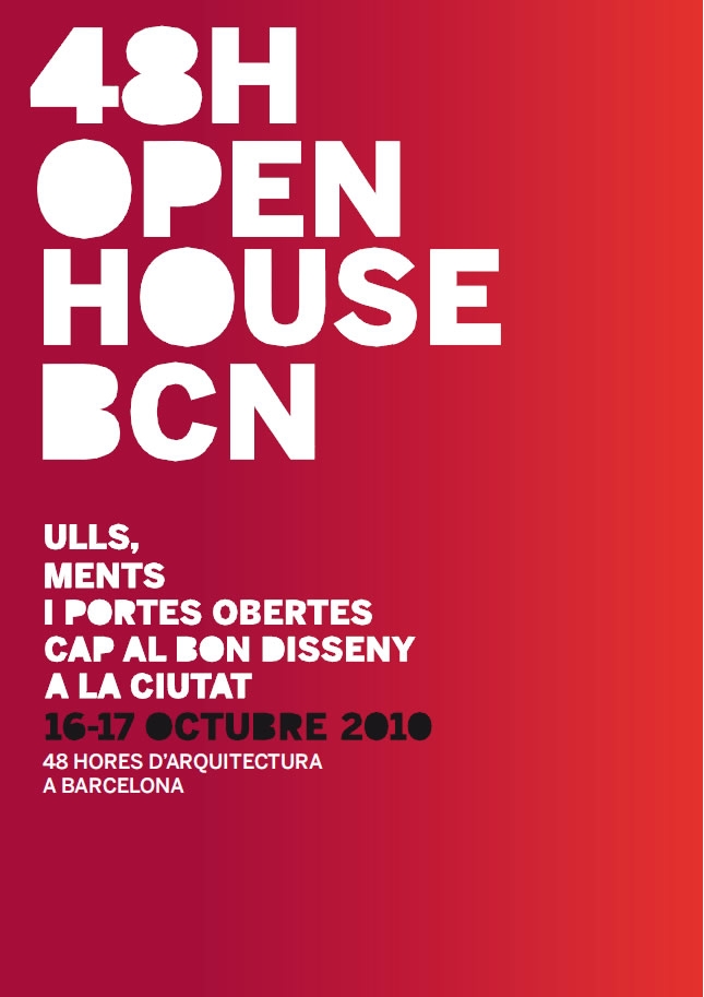 Cartel de la primera edición de la Open House BCN en 2010